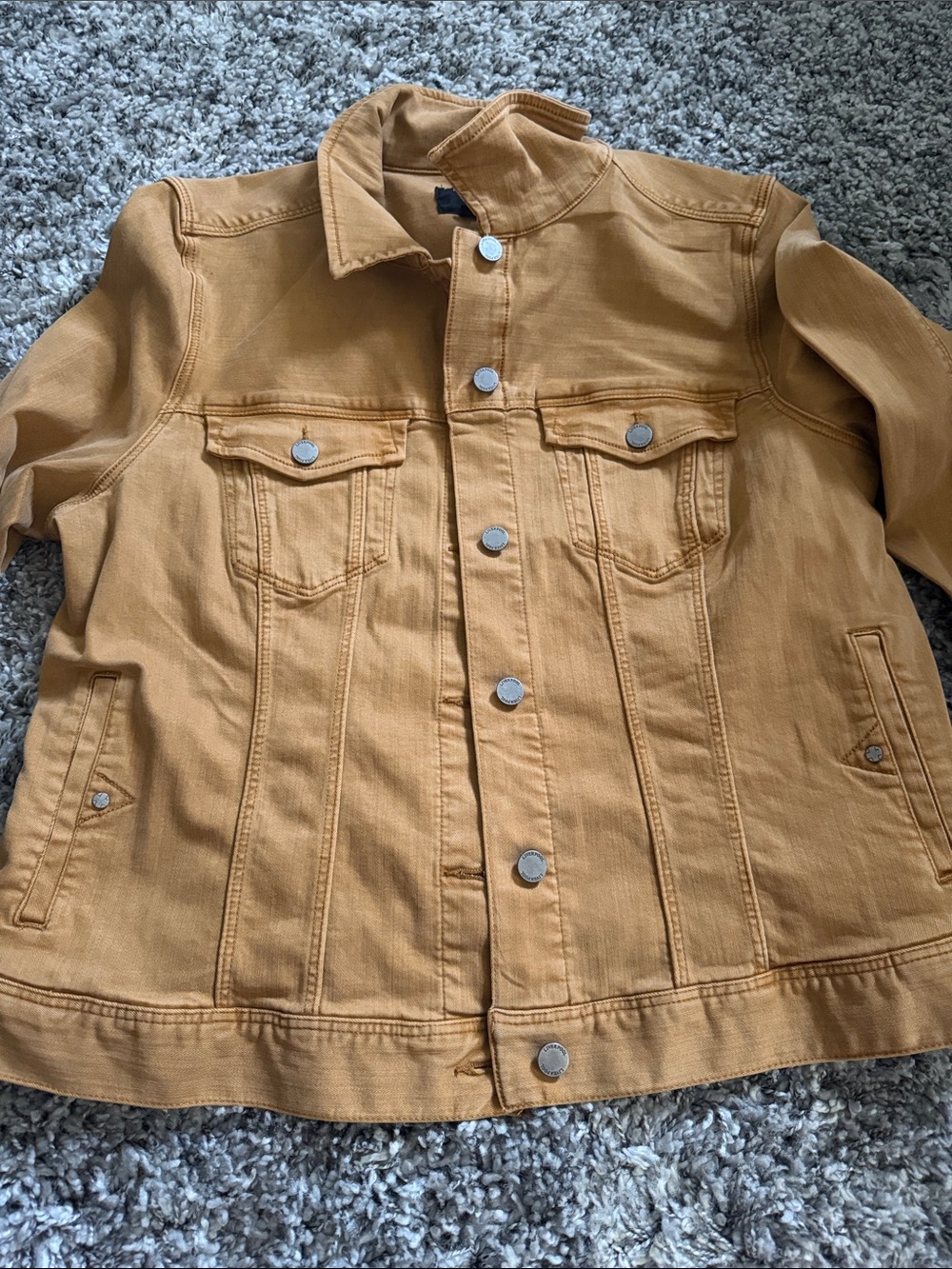 Liverpool Kids Mustard Denim Jacket in Warm Yellow